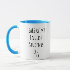 Caneca Lágrimas De Meus Estudantes Ingleses - Engraçada P