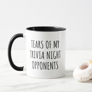 Caneca Lágrimas de meus opositores noturnos da Trivia Eng