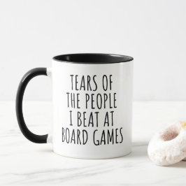 Caneca Lágrimas Divertidas das Pessoas que Eu Derroto em