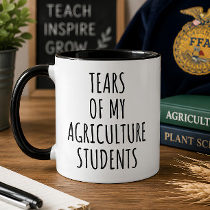 Caneca Lágrimas Dos Meus Alunos De Agricultura Engraçado