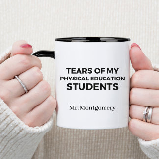 Caneca Lágrimas dos Meus Alunos de Educação Física Ens. F
