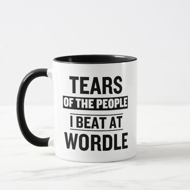 Caneca Lágrimas Engraçadas das Pessoas que Eu Derroto no  (Esquerda)