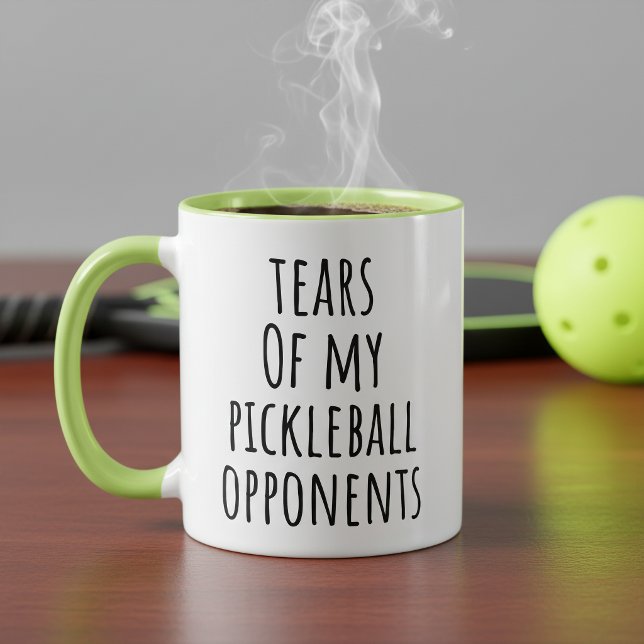 Caneca Lágrimas Engraçadas dos Meus Adversários de Pickle (Criador carregado)