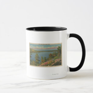 Caneca Lake Tahoe, CA - lago caído leaf e Lake Tahoe