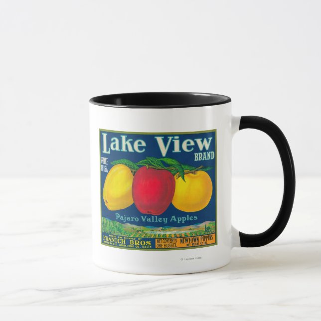 Caneca Lake View Apple Label - Watsonville, CA (Direita)