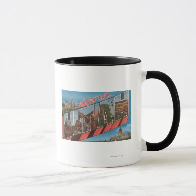Caneca Laketown, Utah - Cenas com Letras Grandes (Direita)