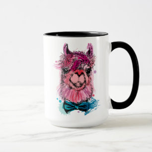 Caneca Lama cor-de-rosa bonito