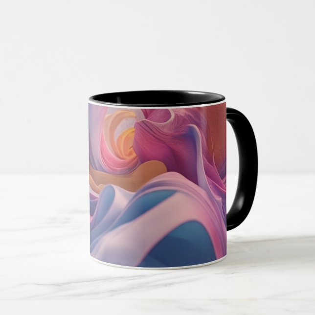 Caneca Lâmina Colorida - Lâmina de café - Design brilhant (Frente Esquerda)