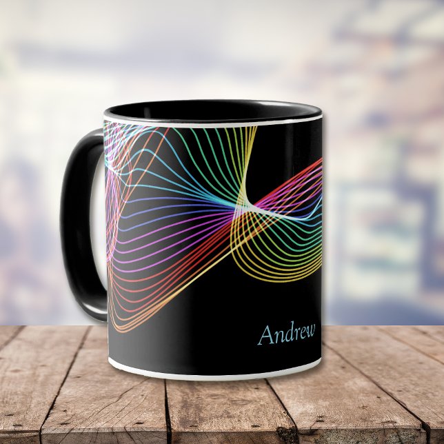 Caneca Lâmpada Colorida Matriz Personalizada (Criador carregado)