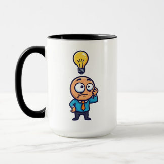Caneca Lâmpada de Ideia Dum Dum Engraçada