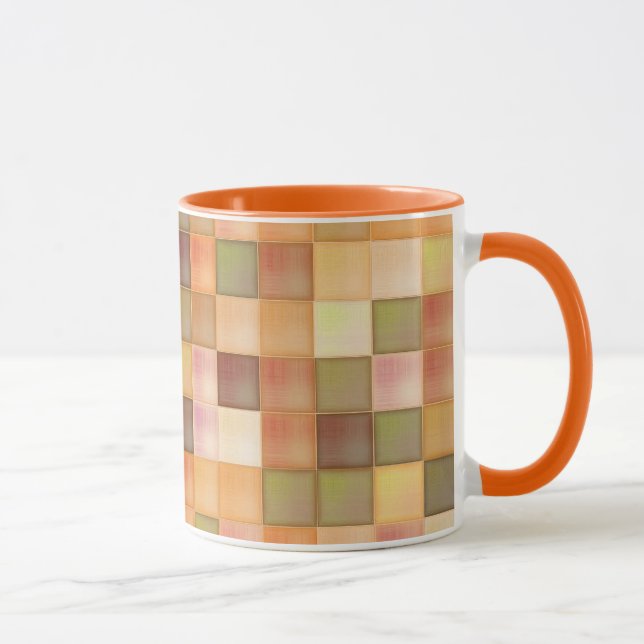 Caneca Lâmpada Laranja Profunda Praça-Laranja Padrada (Direita)
