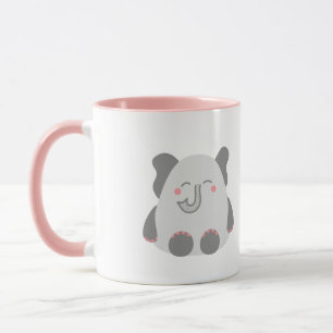 Caneca Lâmpada personalizada de elefante giro