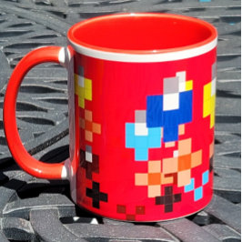 Caneca Lâmpadas abstrato 1