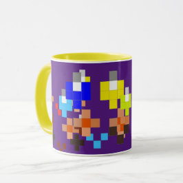 Caneca Lâmpadas abstrato 1