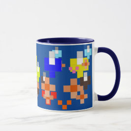 Caneca Lâmpadas abstrato 1