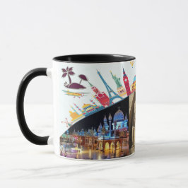 Caneca Lâmpadas e Copas