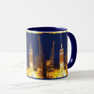 Caneca Lançamento do Foguete da Nave Espacial Orion da NA