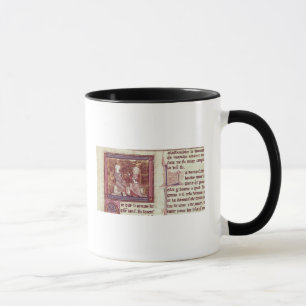 Caneca Lancelot e Guinevere sentam-se e falam-se