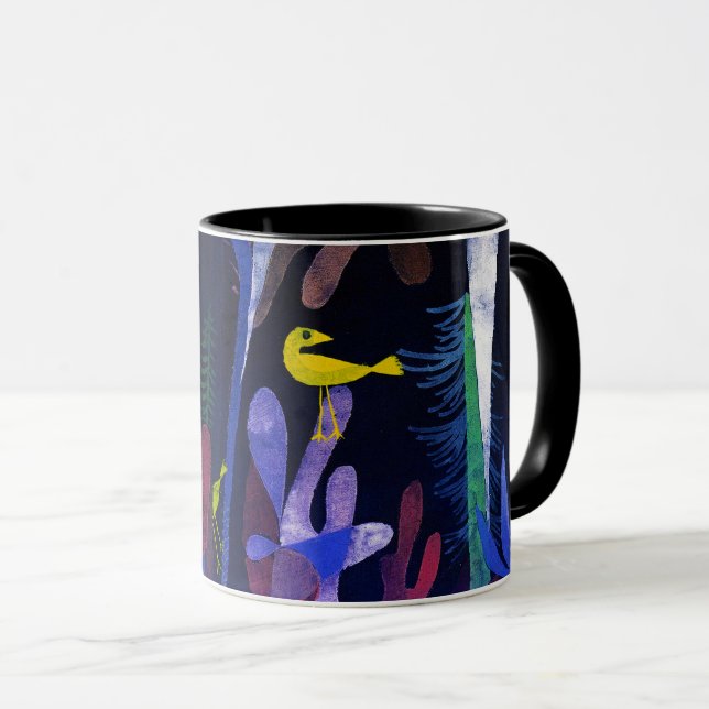 Caneca Landscape with Yellow Birds, Paul Klee (Frente Esquerda)