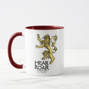 Caneca Lannister Sigil - Ouça-me Roar