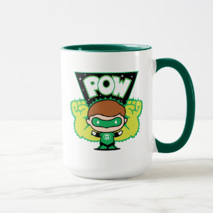 Caneca Lanterna Verde Chibi Formando Punhos Gigantes