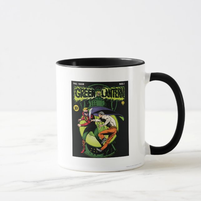 Caneca Lanterna Verde com capa em combate (Direita)