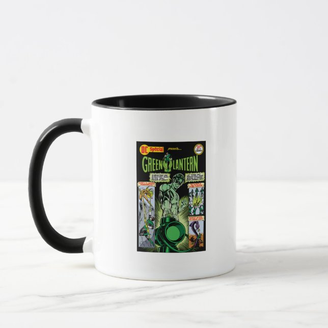 Caneca Lanterna Verde - Quadrícula Verde Sombreada (Esquerda)