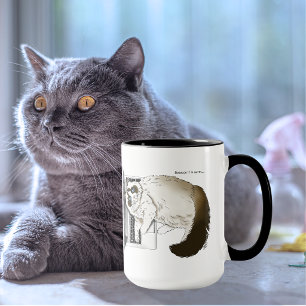 Caneca Laptop Lilly Gata Engraçada