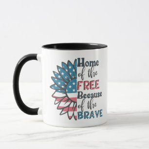 Caneca Lar dos livres por causa dos bravos 4 de julho