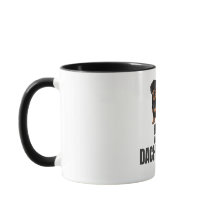 Lar é Onde Está o Café Black & Tan Dachshund