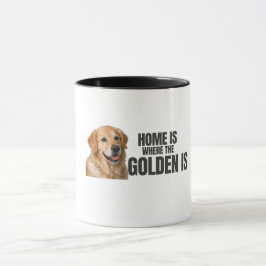 Caneca Lar é Onde Está o Golden – Golden Retriever