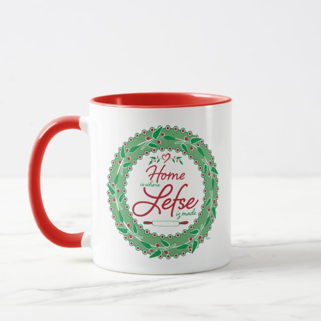 Caneca Lar é Onde se Faz Lefse! (Esquerda)