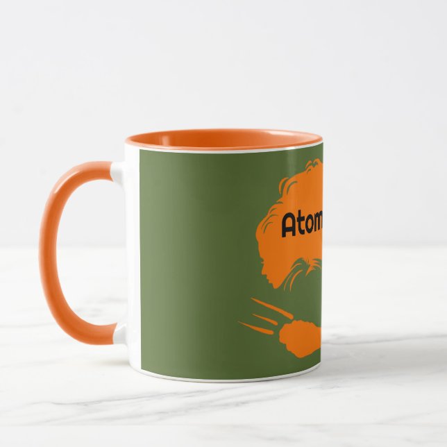 caneca laranja alça (Esquerda)
