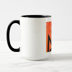 Caneca Laranja aniversário de 40 décadas