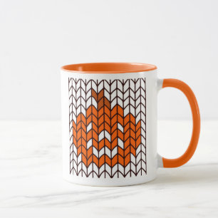 CANECA LARANJA COMBINAÇÃO DE MALHA JACK-O-LANTERN