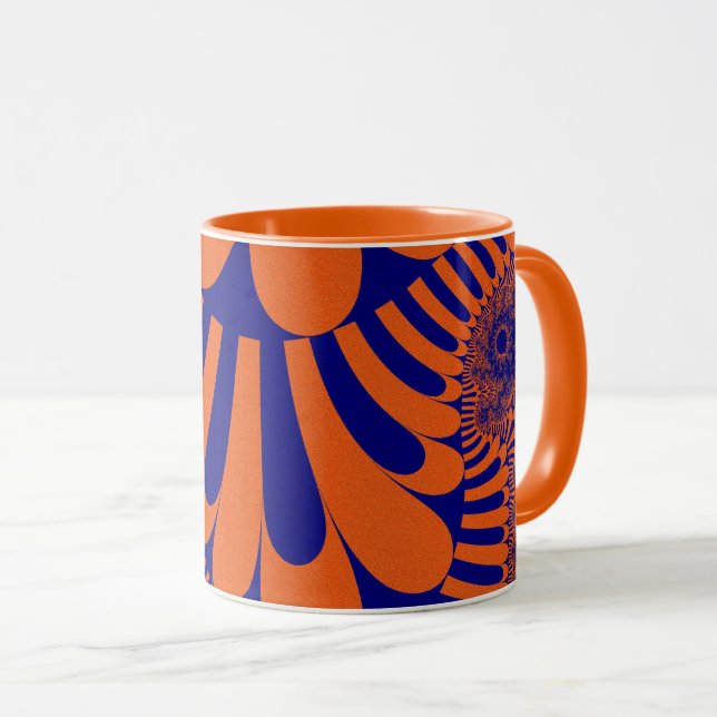 Caneca Laranja e Blue Loop (Frente Esquerda)
