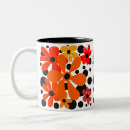 Caneca laranja e preta
