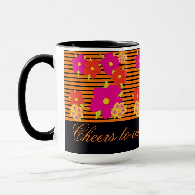 Caneca Laranja Mug Anima Um Dia Incrível (Esquerda)