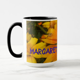 Caneca Laranjas e Limões Blanketflower com aranha-carangu