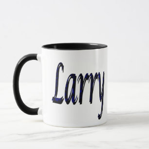 Caneca Larry, Nome, Logotipo,