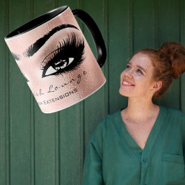 Caneca Lash Extension Eye Makeup Artist Studio Rosa