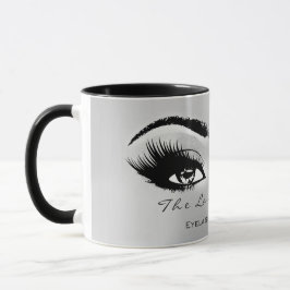 Caneca Lashes Extension Makeup Artist Studio Silver Cinza