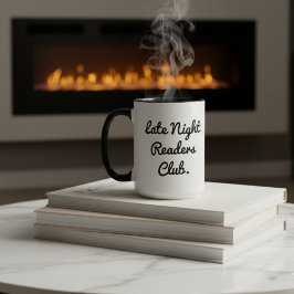 Caneca Late Night Readers Club Coffee Tea Mug