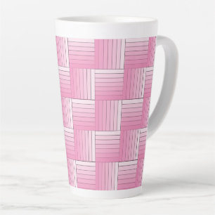 Caneca Lateral - Folha Sombreada Rosa
