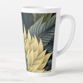 Caneca latina - Caneca alta com design floral