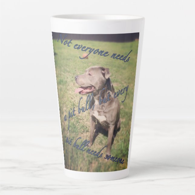 Caneca Latte Pitbull (Frente)
