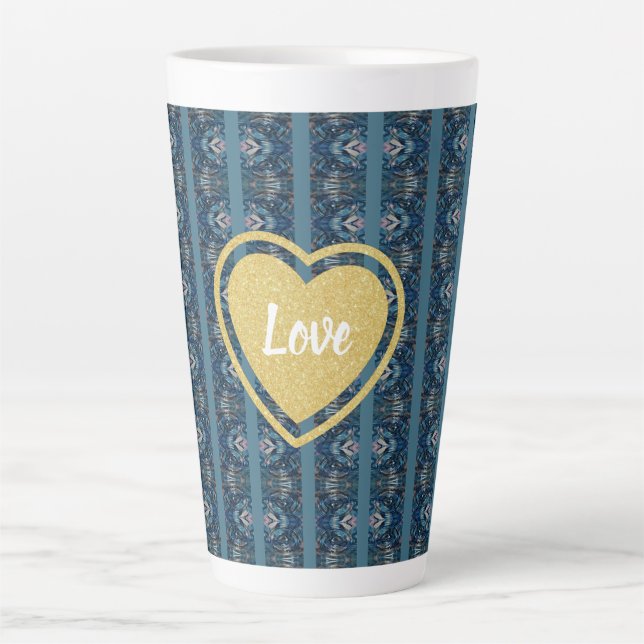 Caneca Latte Tirada de Azul pela Poeta Adiela Akoo (Frente)