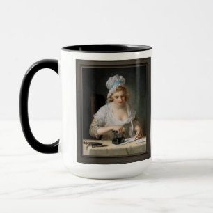 Caneca Laundry Maid Ironing de Henry Robert Morland