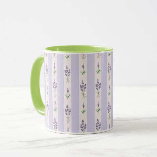 Caneca Lavanda Pattern Mug (Frente Esquerda)