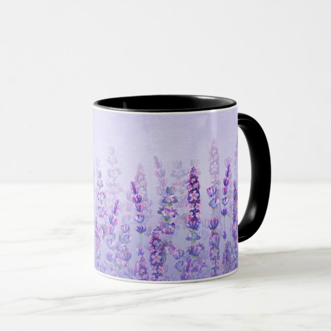 Caneca Lavanda Roxo - Cama Estética (Frente Esquerda)